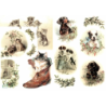 1 papier riz Chats Chiens-R1018