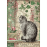 1 papier de riz Chats -STA1