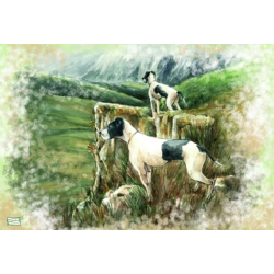 2 papiers de riz Chiens-ZAN5G