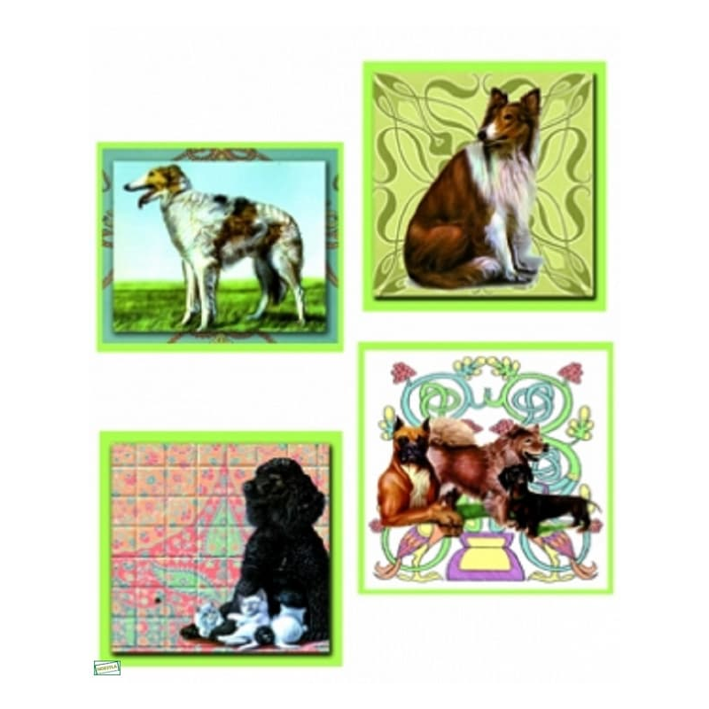 1papier riz Chiens-ZAN64G