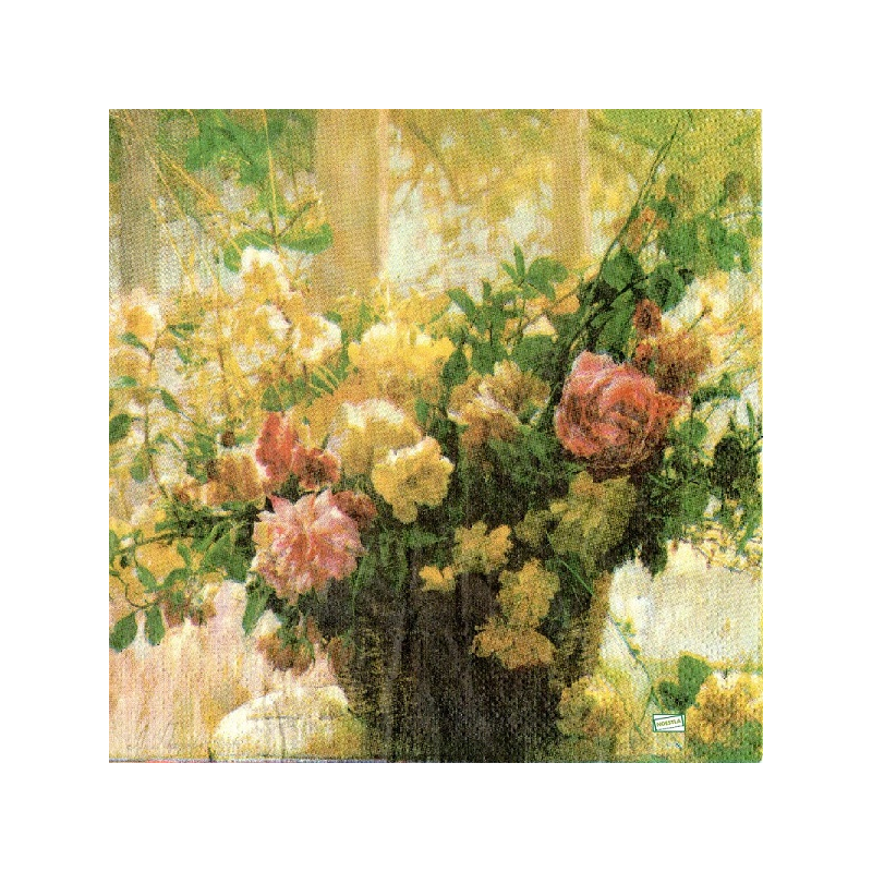 1serviette papier Les Roses-82