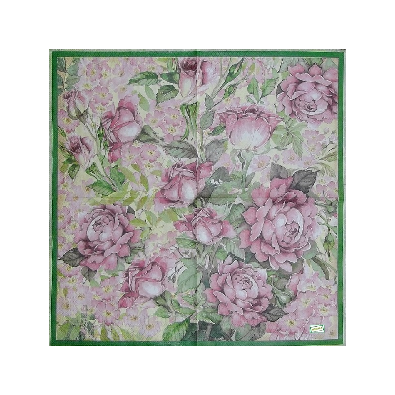 1serviette papier Les Roses-83