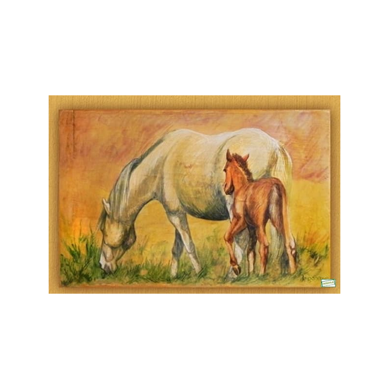 1papier riz Chevaux-ZAN322G