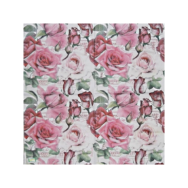 1serviette papier Les Roses-85