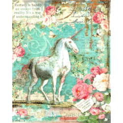 1 papier de riz Chevaux-STA1