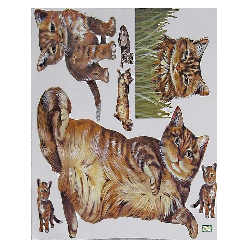 1 papier découpage Chats -D2