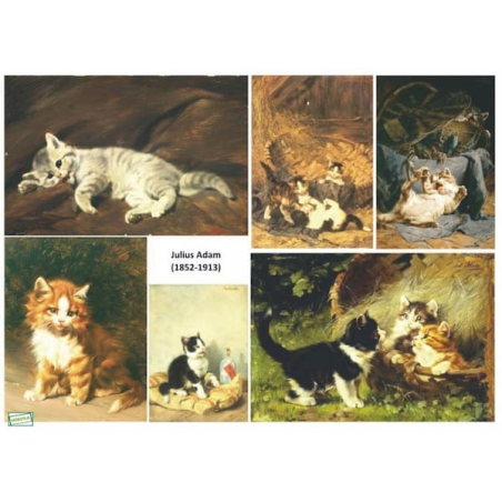 1papier à découper Chats-D287