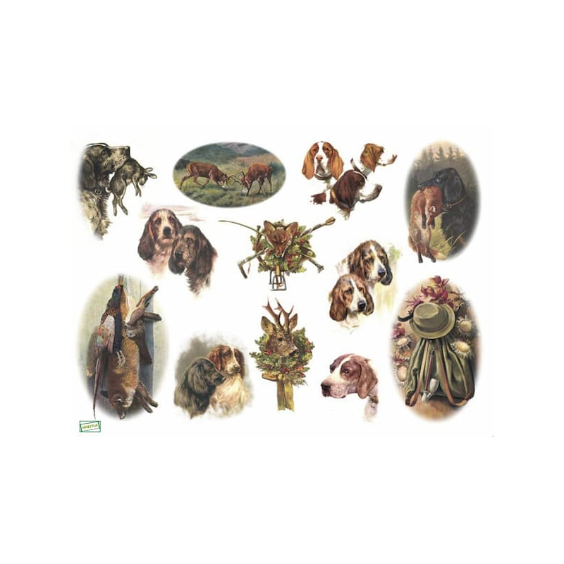 papier à découper Chiens-D339