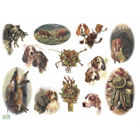 papier à découper Chiens-D339