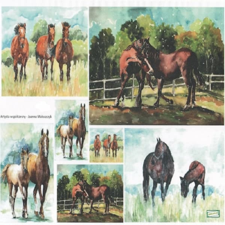Papier découpage Chevaux-D221