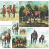 papier découpage Chevaux-D221