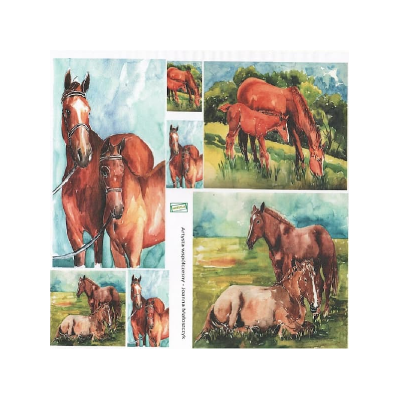 Papier à découper Chevaux -D223