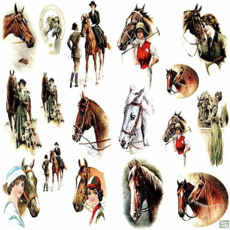 papier à découper Chevaux-D338