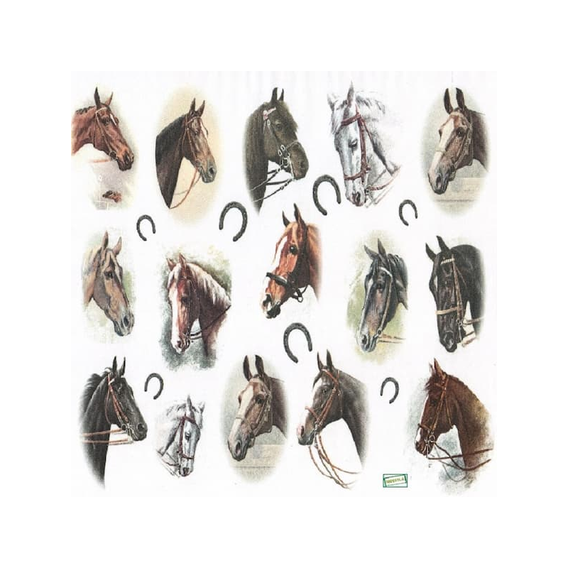1 Papier découpage Chevaux -D364