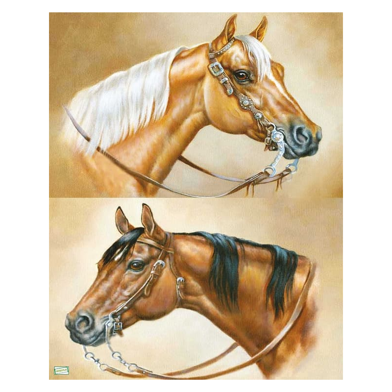 1Papier découpage Chevaux-VP1