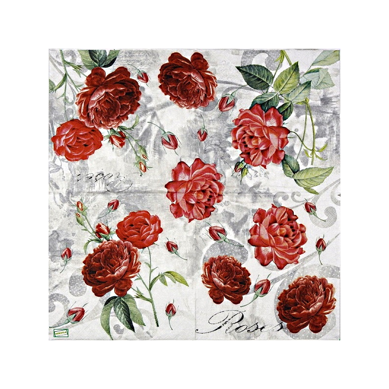 1serviette papier Les Roses-89