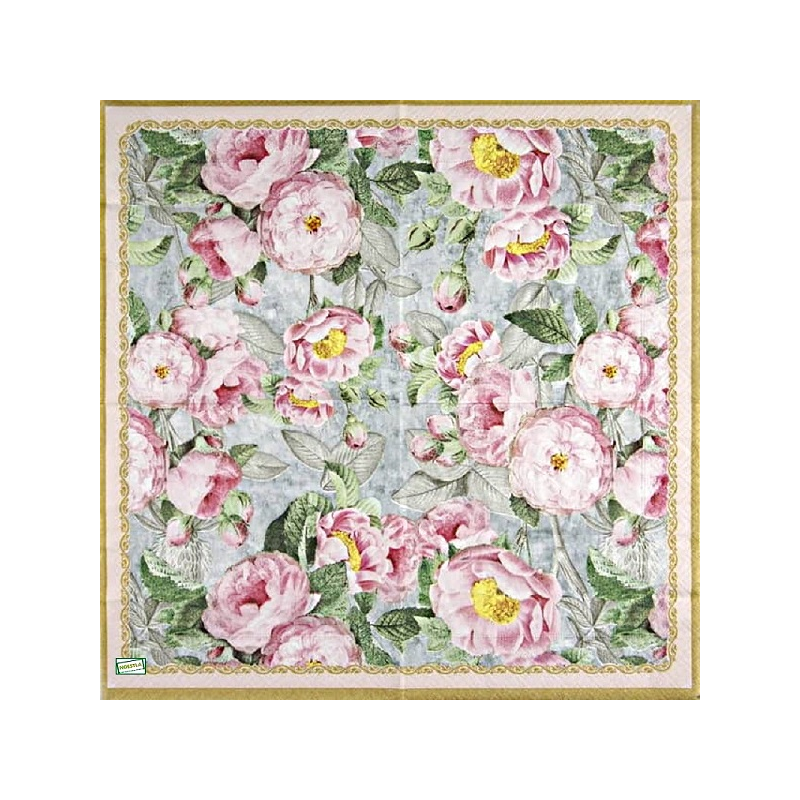 1serviette papier Les Roses-90