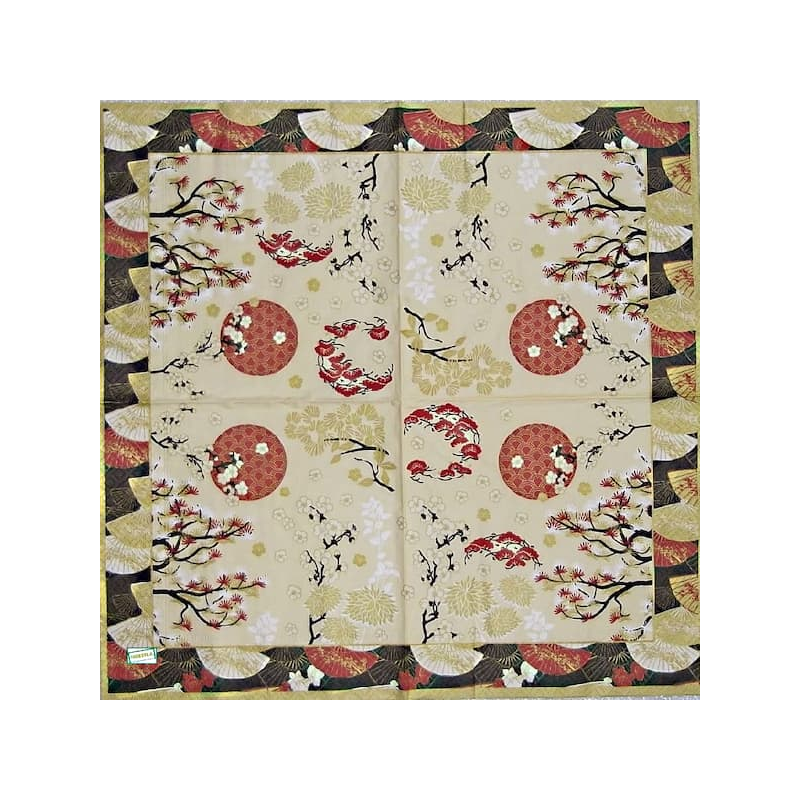 1 serviette papier Asie - 26