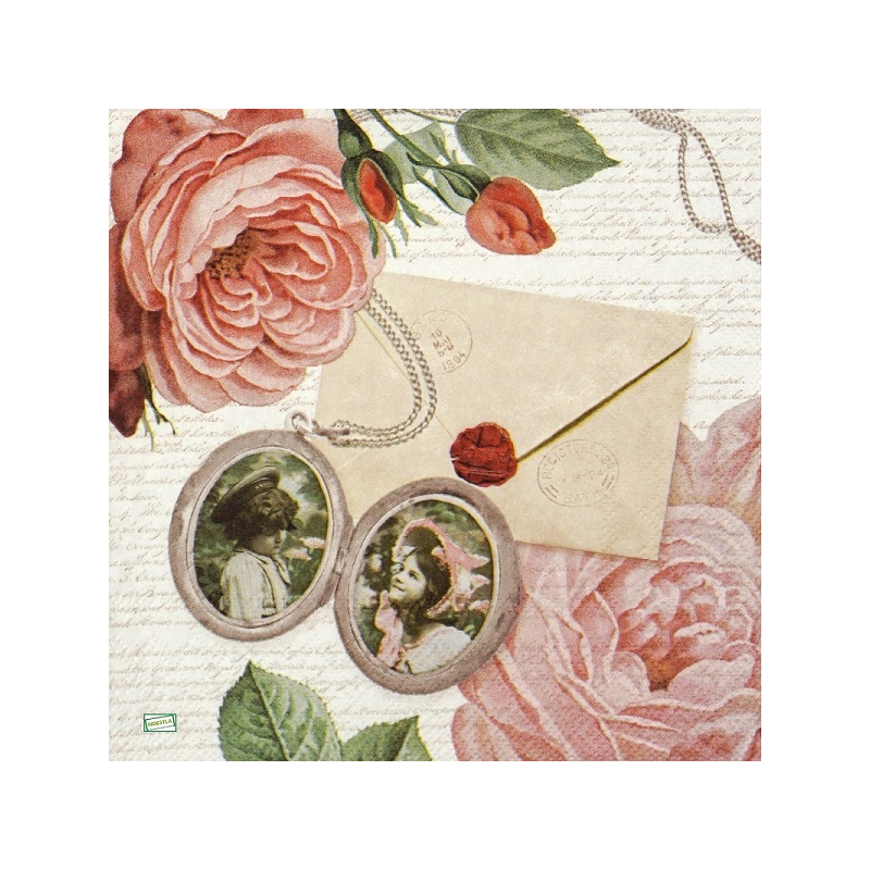 1serviette papier Les Roses-93