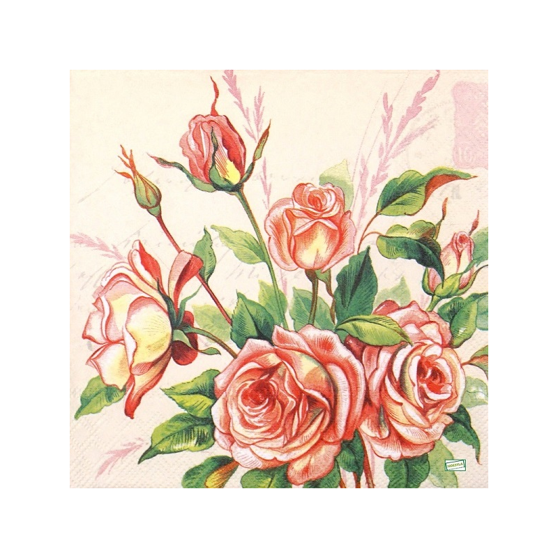 1serviette papier Les Roses-94