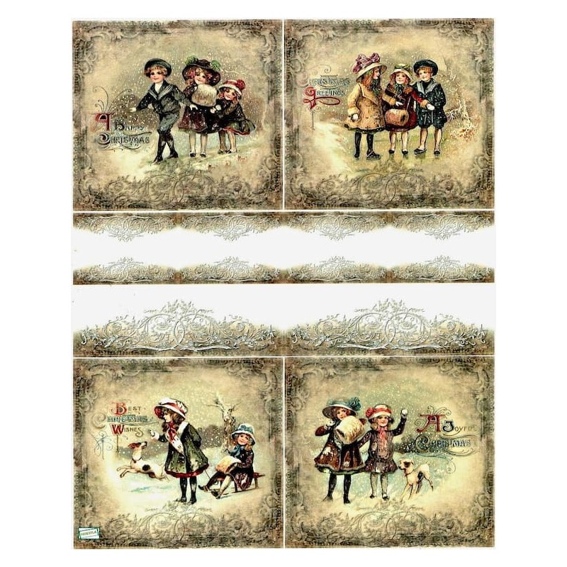 1papier riz Noêl-R165L
