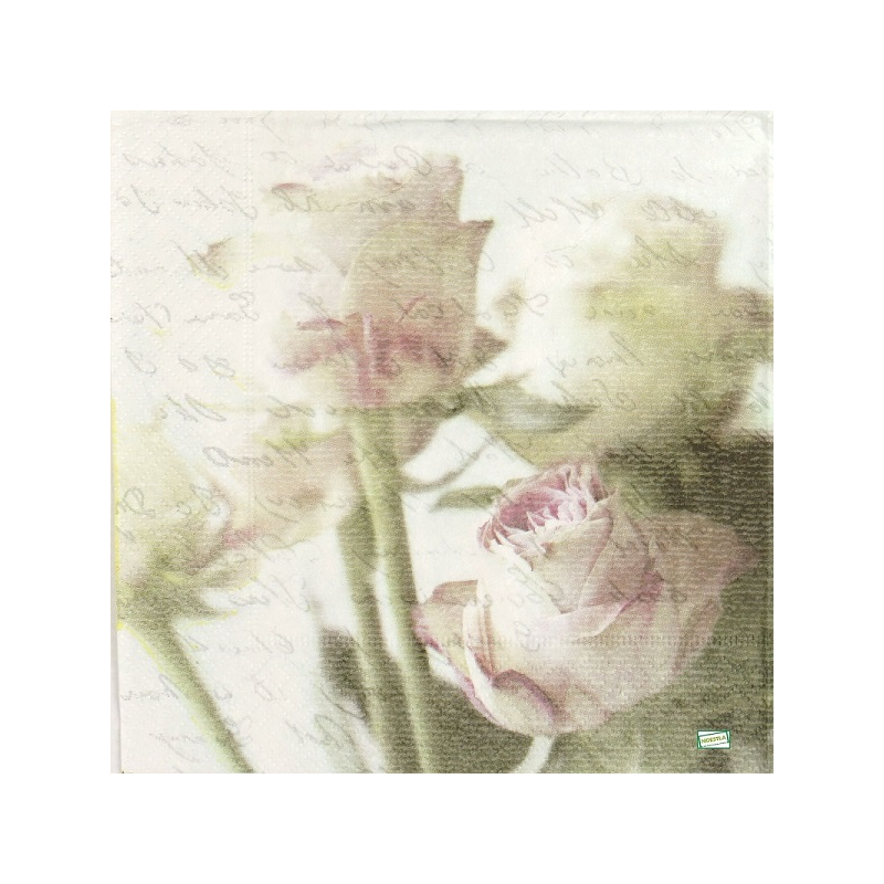 serviette papier Les Roses-100