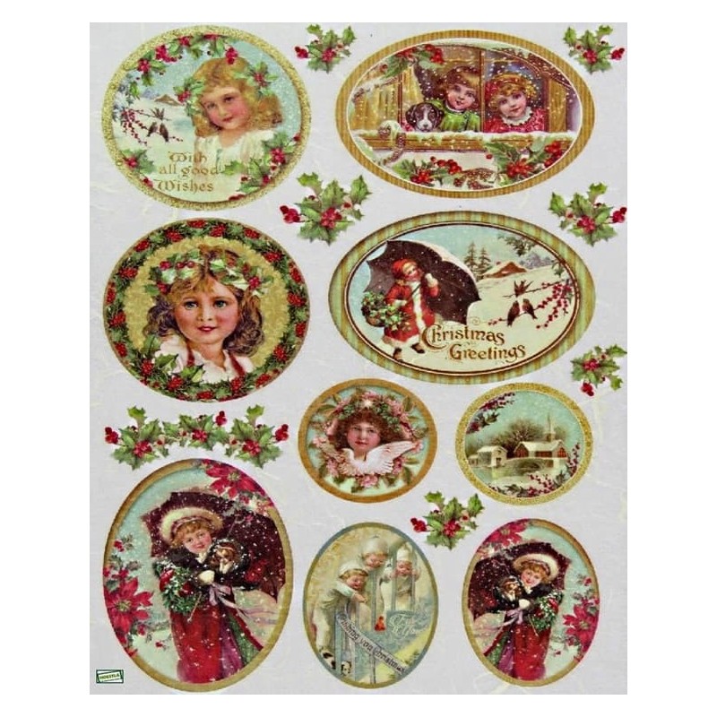 1 papier de riz Noêl-STA14