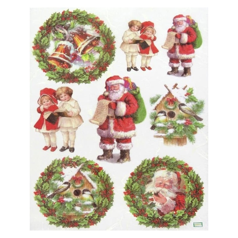 1 papier de riz Noêl-STA16