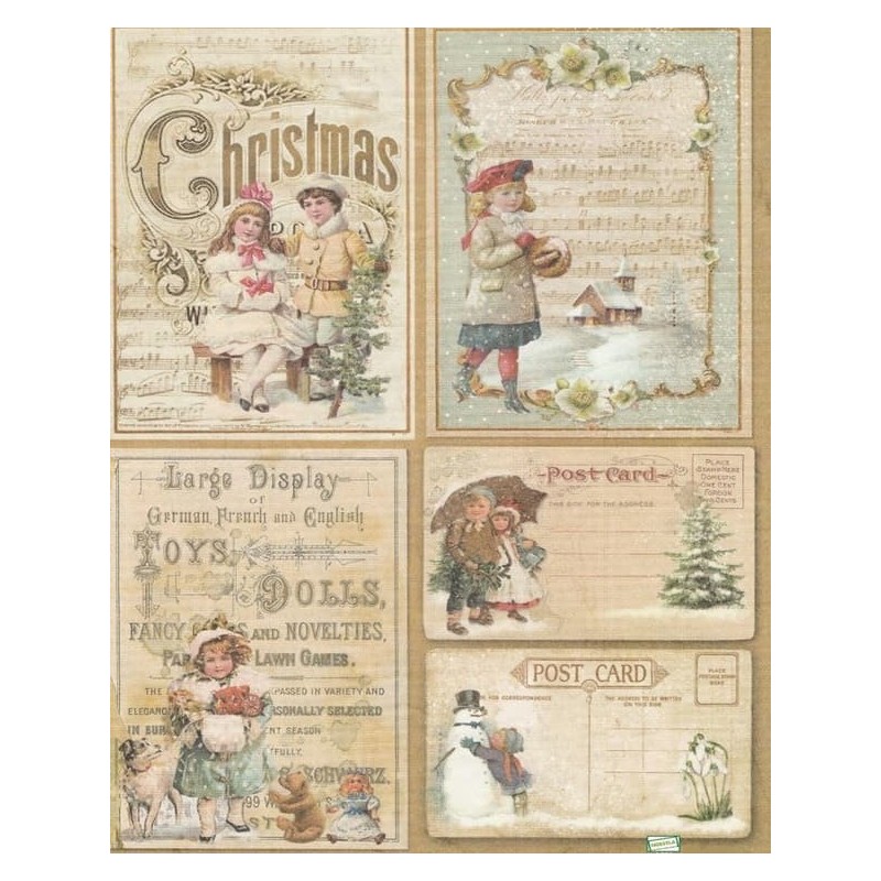 1 papier de riz Noêl-STA17