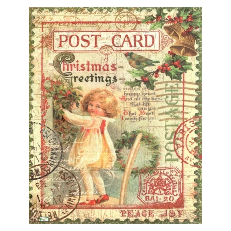 1 papier de riz Noêl -STA19