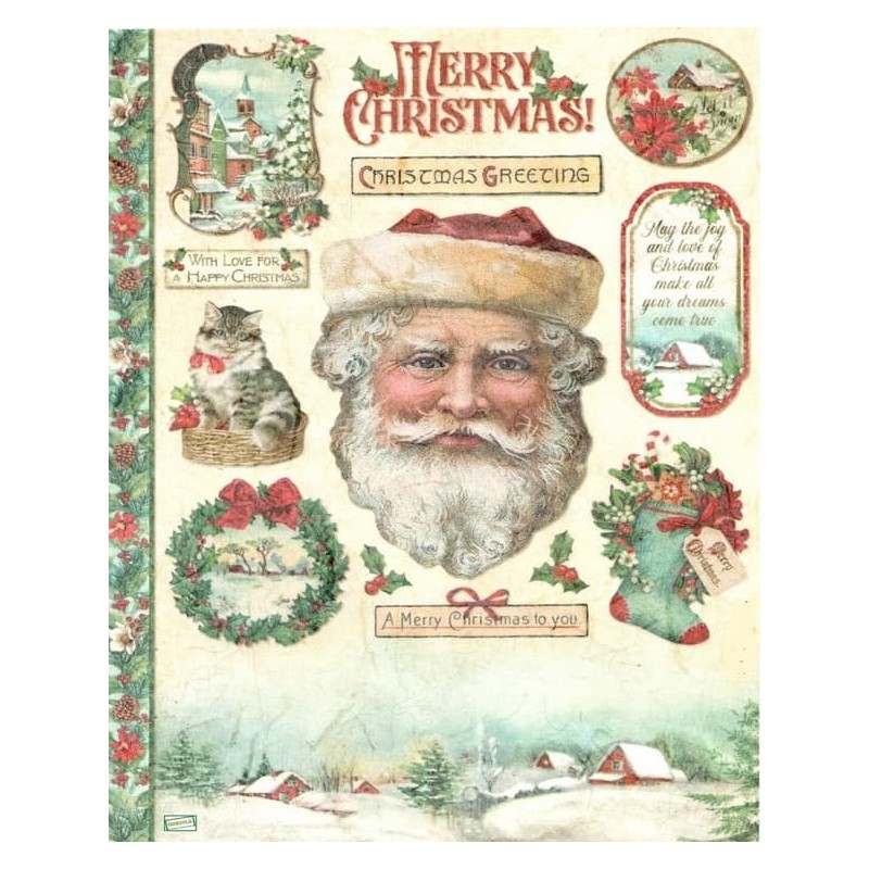 1 papier de riz Noêl -STA23