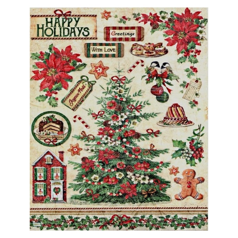 1 papier de riz Noêl-STA25