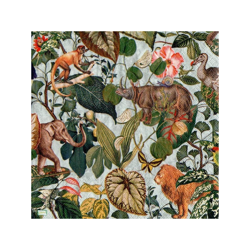 1 serviette Animaux Afrique -3