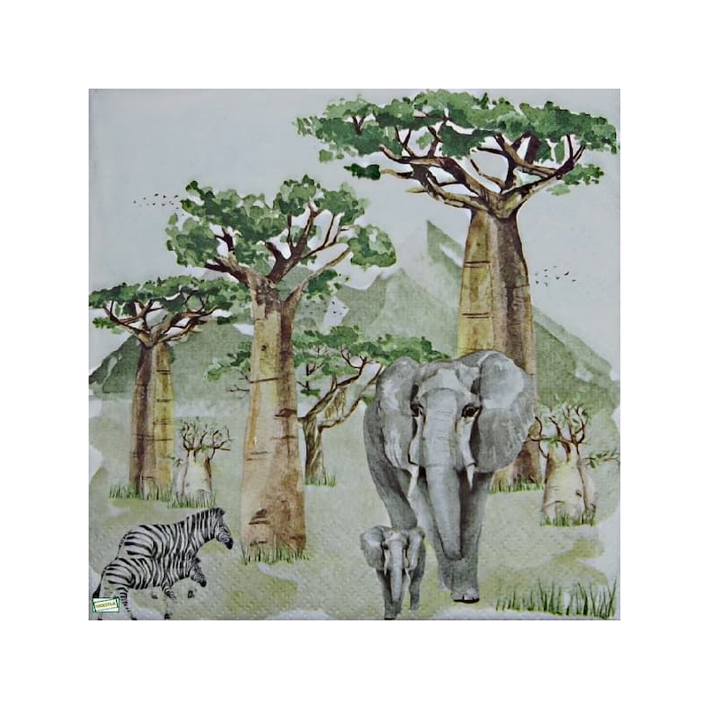 1serviette papier Eléphant-4