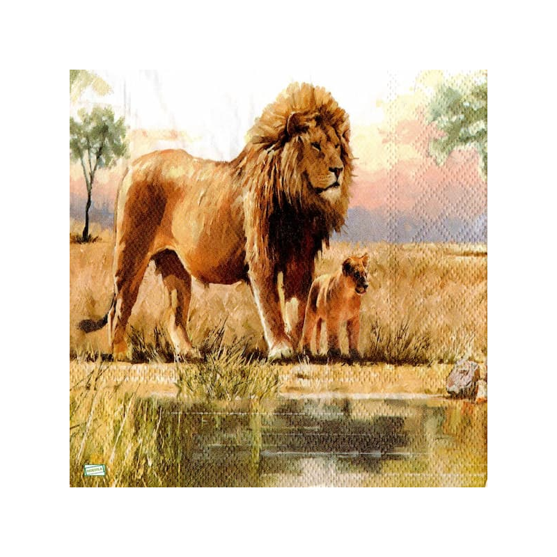 1serviette papier Lion-5