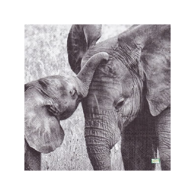 1serviette papier Eléphants-7