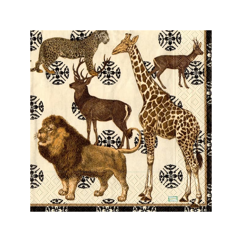 1 serviette Animaux Afrique-9