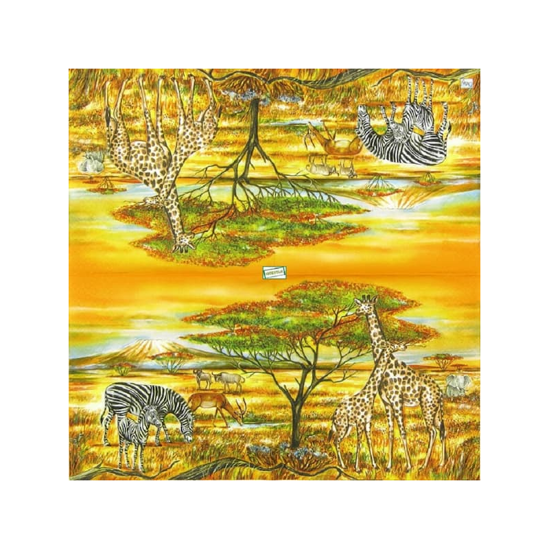 1 serviette Animaux Afrique-10