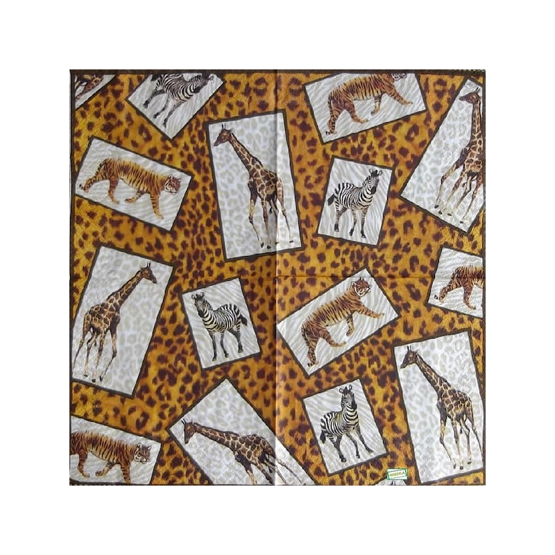 1 serviette Animaux Afrique-11