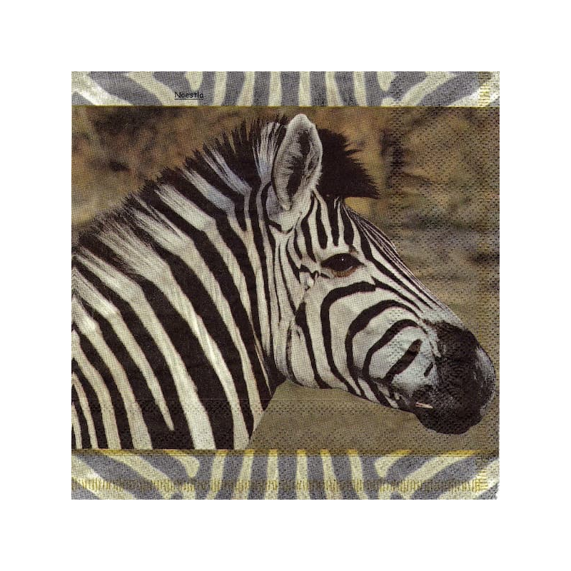 1serviette papier Zèbre-14