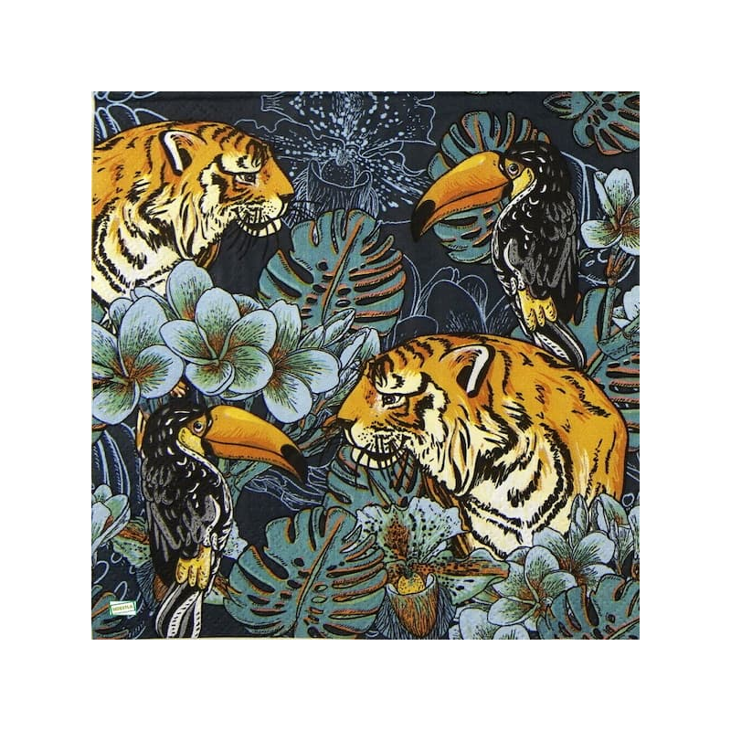 1 serviette Animaux Afrique-19