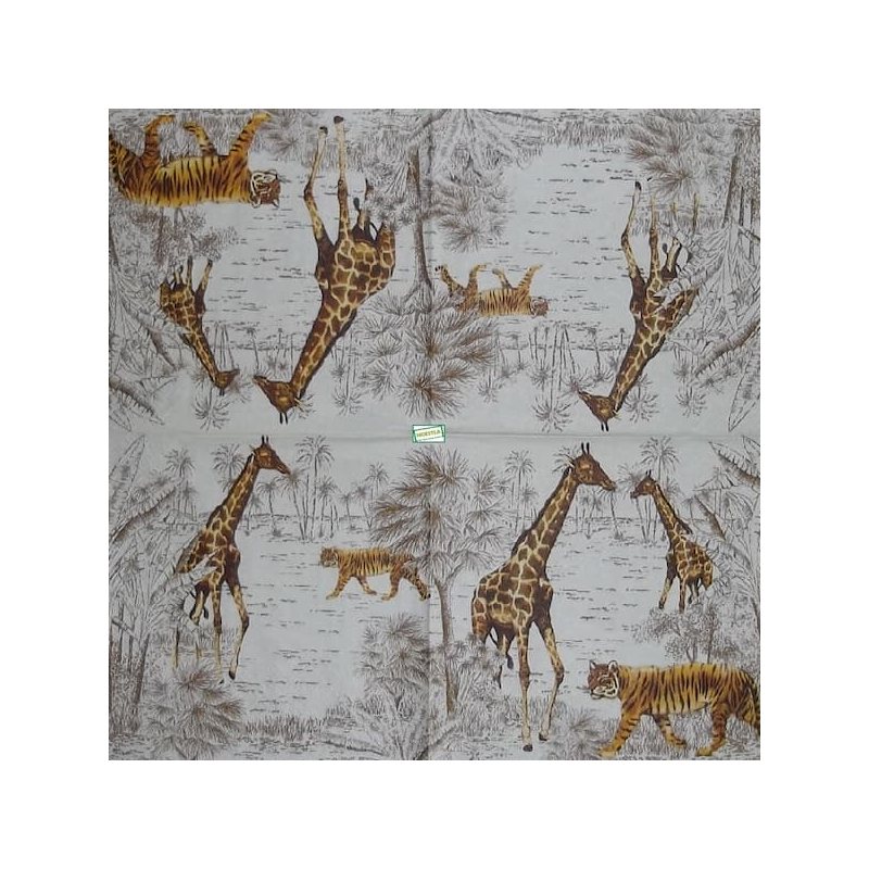 1 serviette Animaux Afrique-33