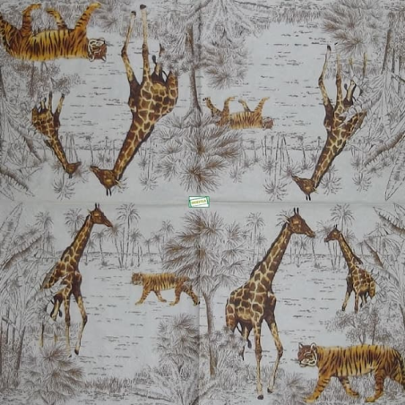 1 serviette Animaux Afrique-33