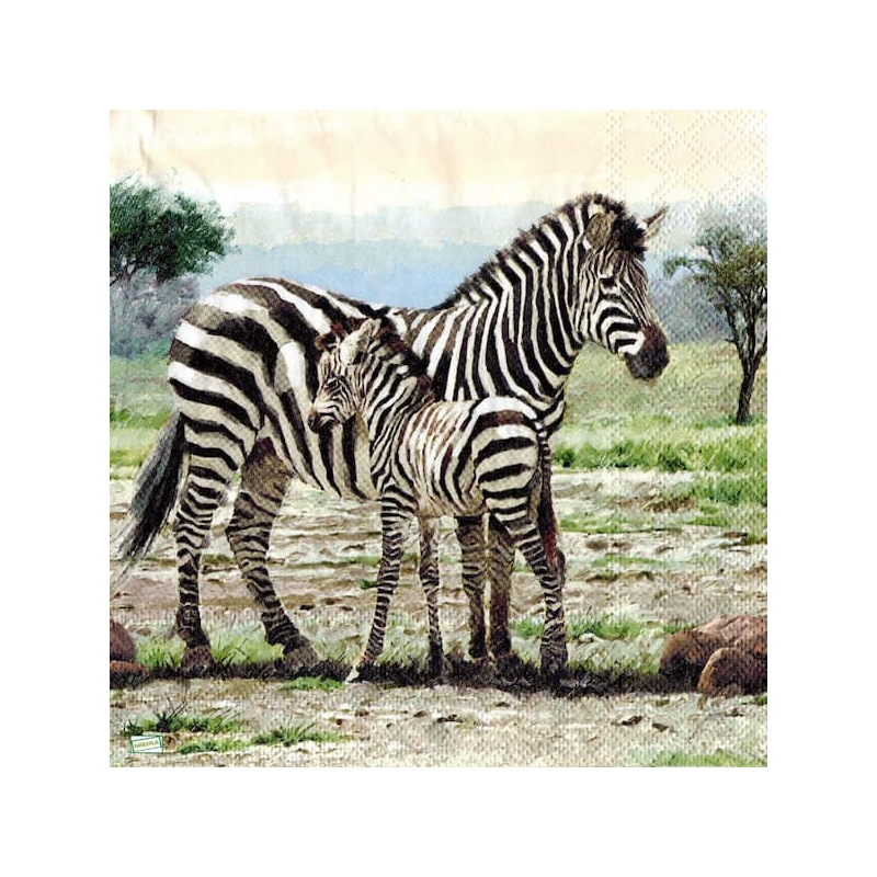 1serviette papier Zèbres-37