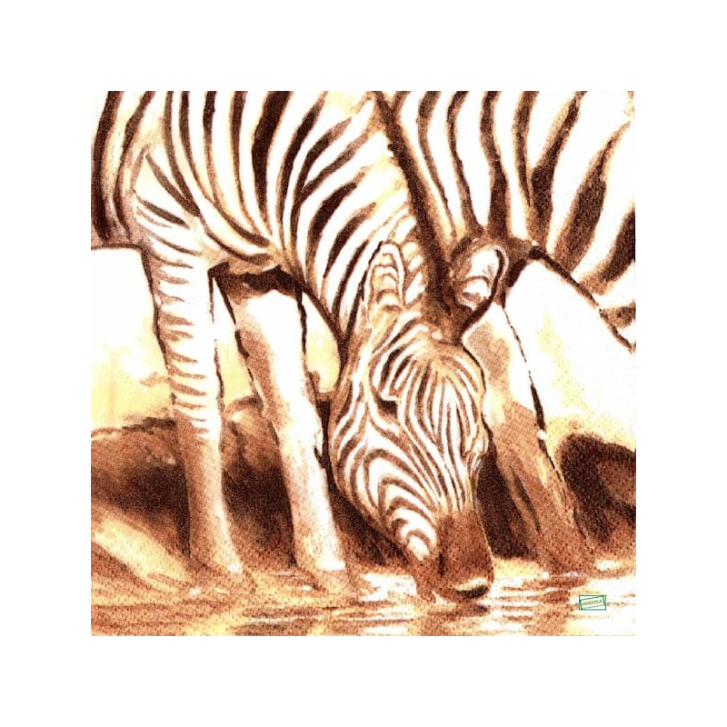 1serviette papier Zèbres-43