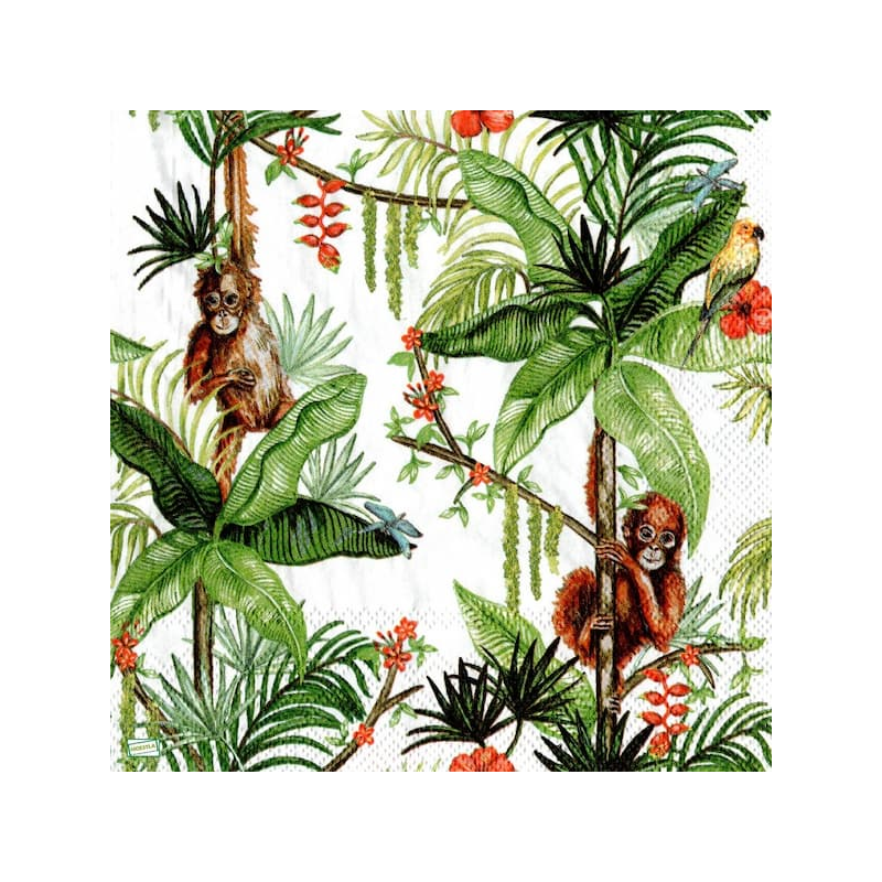 1serviette papier Singes-44