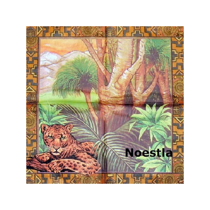 1serviette papier Léopard-50