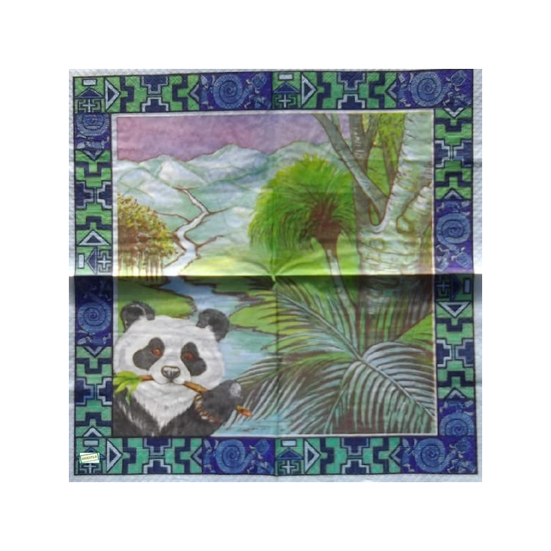 1serviette papier Panda-52