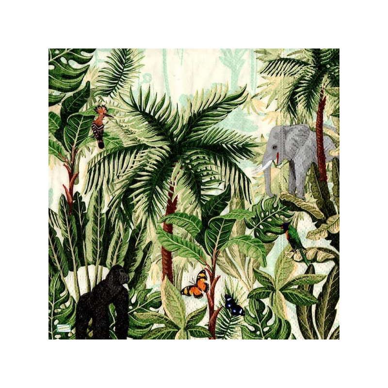 1 serviette Animaux Afrique-54