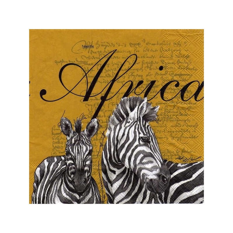 1serviette papier Zèbres-58